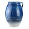 14&#x22; Seaside Treasures Embossed Jug Vase, True Blue